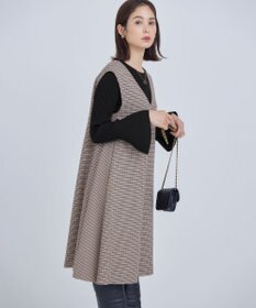 組曲 チドリツイル ジャンパーワンピース