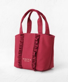 TOCCA 【A4サイズ対応】RIBBON FRILL CANVASTOTE キャンバストートバッグ
