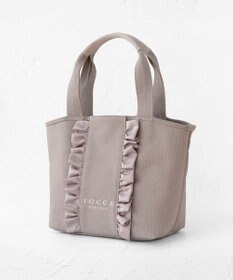 TOCCA 【A4サイズ対応】RIBBON FRILL CANVASTOTE キャンバストートバッグ