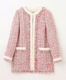 GRACE CONTINENTAL フリンジツイードジャケット