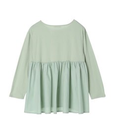 Green Parks バックギャザー布帛切替プルオーバー