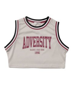 WEGO ロゴプリントメッシュタンク