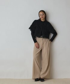 GRACE CONTINENTAL フラワー刺繍ニットカーディガン