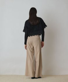 GRACE CONTINENTAL フラワー刺繍ニットカーディガン