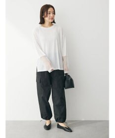 Green Parks 袖チュールドッキングプルオーバー