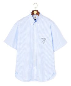 J.PRESS MEN 【AaronChang】【UNISEX】コットンタイプライター ストライプ シャツ / B.D. / Baggy-Fit