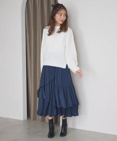 Feroux 【洗える】ランダムティアードスカート