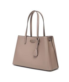 style code 【MERCURYDUO/マーキュリーデュオ】通勤、通学、リクルート両アオリポケットA4トートバッグ　キーチャーム付