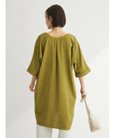 Green Parks 前後２ｗａｙミディ丈タックワンピース