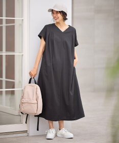 ANY 【洗濯機可/ストレッチ】ナチュラルワッシャーワンピース