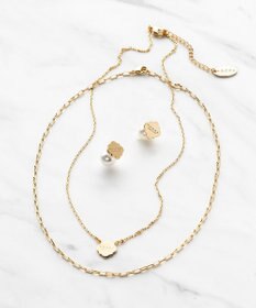 TOCCA LOGO CLOVER STUD PIERCED EARRINGS ピアス