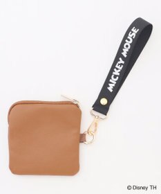 ANY 【ディズニー】ミッキーマウス／フェイクレザースクエアポーチ