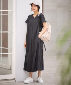 ANY 【洗濯機可/ストレッチ】ナチュラルワッシャーワンピース