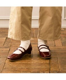 ing <ing>ダブルベルトメリージェーンパンプス