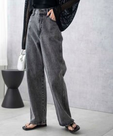 WEGO 【新色追加/美脚/XS～Lサイズ展開】ストレートデニムパンツ