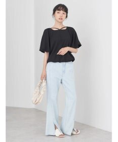 earth music&ecology バルーンスリーブプルオーバー