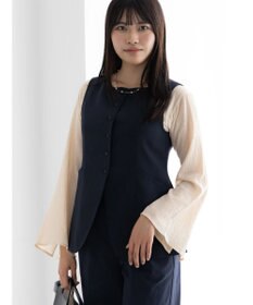 Te chichi スクエアネックジレ【AOYAMA FASHION ASSOCIATION × Te chichi】