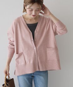 AMERICAN HOLIC 【WEB限定】バイパチVネックルーズカーディガン