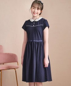 組曲 KIDS 【150-160㎝】サッカーストライプ ワンピース