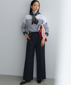 23区 【VERY・Oggi掲載】TWギャバジン ワイドパンツ