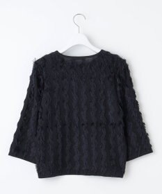 自由区 L 【洗える】カットジャガード ニット
