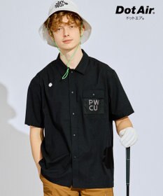 PW CIRCULUS 【UV遮蔽率97.8% / 軽量のDotAir / 高通気 / 軽撥水】【MEN】メッシュポケットシャツ ゴルフ
