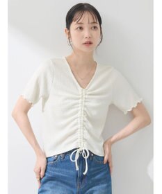 earth music&ecology ポコポコギャザードロストプルオーバー