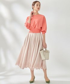 組曲 【洗える】ハイカウントジャージー フレアスカート