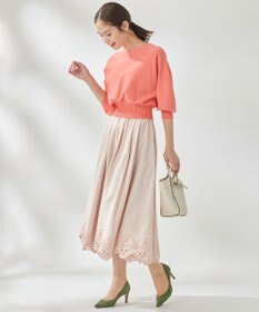 組曲 【洗える】ハイカウントジャージー フレアスカート