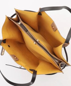 LA BAGAGERIE コンビカラーA4トートバッグ