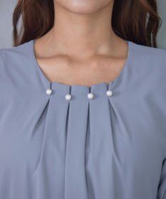 Tiaclasse 【洗える】タックパールワンピース