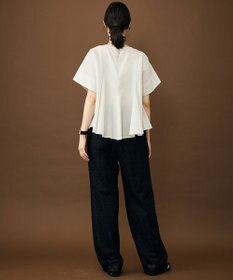 自由区 ブライトシアーシャンブレー ブラウス