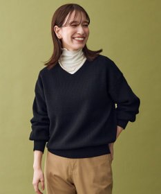 ANY 【8色展開】Vネックデイリーニット