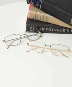 WEGO メタルフレームスクエアアイウェア