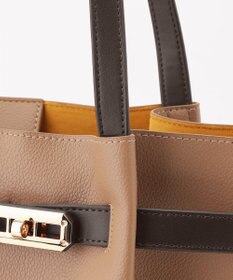 LA BAGAGERIE コンビカラーA4トートバッグ