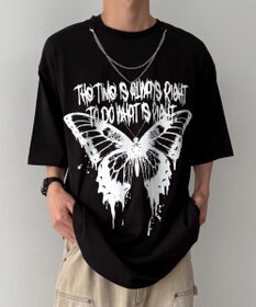 WEGO アクセ付きハードグラフィックT（SS）