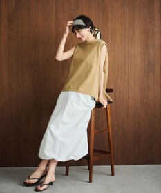 #Newans 【洗える】スクエアシルエットノースリーブカットソー