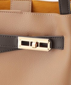 LA BAGAGERIE コンビカラーA4トートバッグ