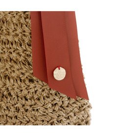 UNBILLION カシュカシュ cachecache / 下がりグログラン地柄編みトート カゴバッグ