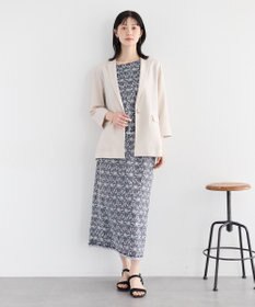 YECCA VECCA マシンウォッシャブルリネンライクジャケット