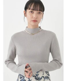 earth music&ecology ハイネックラメニットプルオーバー