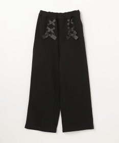 ANY KIDS レースアップ 裏シャギーワイドパンツ