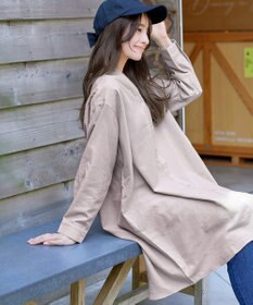 Tiaclasse 【洗える】リネンミックススキッパーシャツワンピース