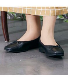 ing <ing>【WEB限定】スクエアトゥバレエシューズ