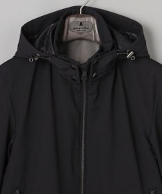 GOTAIRIKU 仕事で着られる【シワになりにくい/洗える/ストレッチ/吸水速乾】バブルテック フーデッドブルゾン