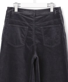 23区 L 【一部予約/SLOW/一部店舗限定】コットンミックスベルベット ワイドパンツ
