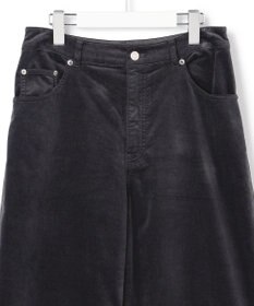 23区 L 【一部予約/SLOW/一部店舗限定】コットンミックスベルベット ワイドパンツ