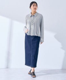 YECCA VECCA ハイウエストデニムスカート