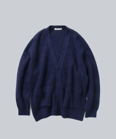 WHITE MAILS 【UNISEX】WASHI&MOHAIR RIB KNIT OVERSIZED カーディガン