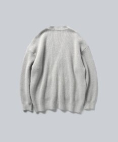 WHITE MAILS 【UNISEX】WASHI&MOHAIR RIB KNIT OVERSIZED カーディガン